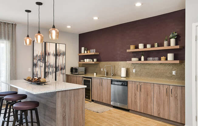 Pines of Burnsville - Clubhouse Kitchen