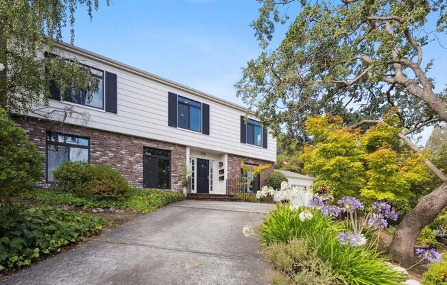 Elegant Two-Story Home with Backyard Oasis in Menlo Park