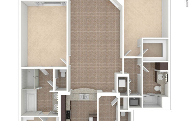 2 beds, 2.5 baths, 1,562 sqft, $4,073