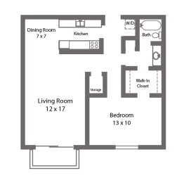 1 bed, 1 bath, 784 sqft, $1,237