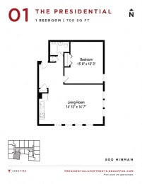 1 bed, 1 bath, $1,675