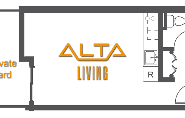 Studio, 1 bath, 364 sqft, $855, Unit 2151 (1240)