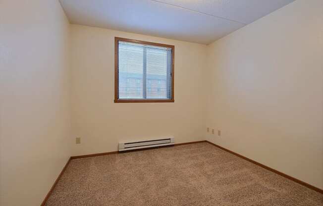 an empty room with carpet and a window at France, Fargo, ND 58103
