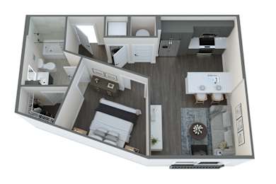 Studio, 1 bath, 589 sqft, $1,639