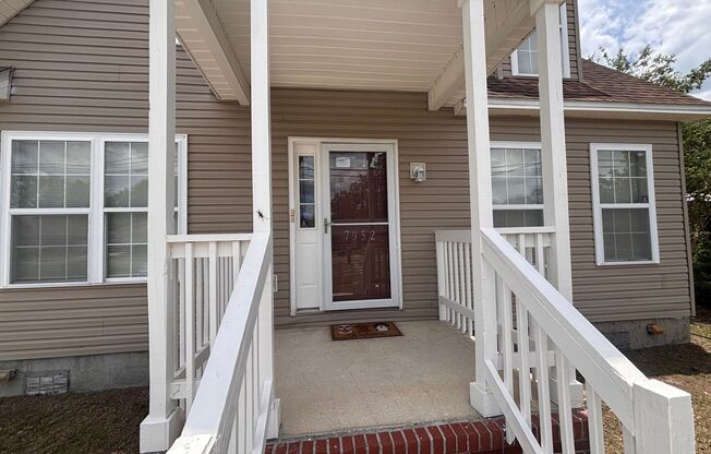 Spacious 4 Bedroom 2.5 Bath Single Family Home. Large Fenced in Yard. Front Porch. Garage.