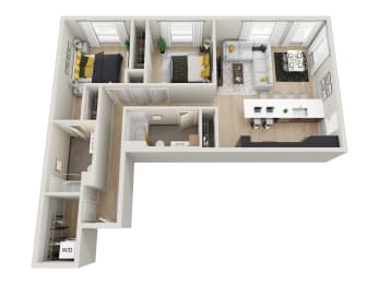 2 beds, 2 baths, 1,142 sqft, $3,185