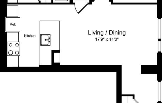 1 bed, 1 bath, 762 sqft, $2,425, Unit 202