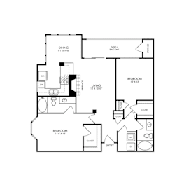 2 beds, 2 baths, 1,104 sqft, $1,508