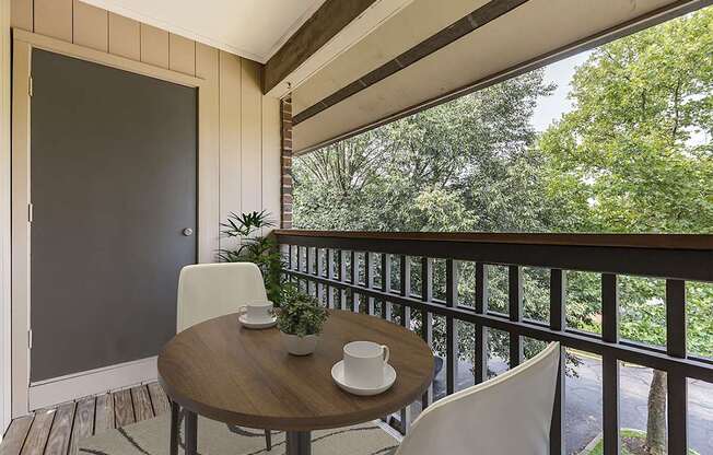 Private Balcony With Seating at The Greens at Columbia, Columbia, 21044