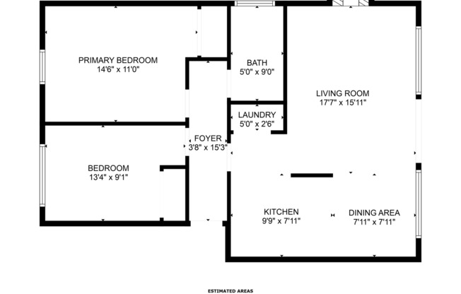 2 beds, 1 bath, 900 sqft, $1,600, Unit # i - 1