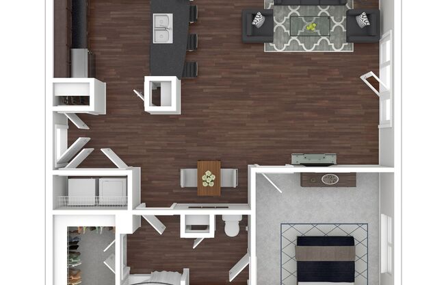 1 bed, 1 bath, 879 sqft, $1,489