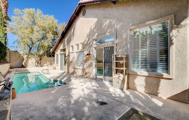 Single Story Pool Home in Gated Community
