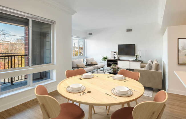 Living Room with Balcony and Hard Surface Flooring