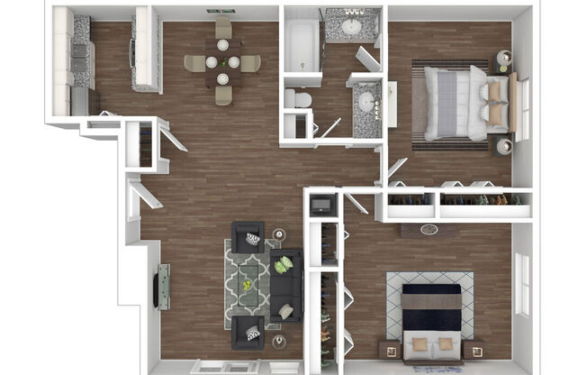 2 beds, 1 bath, 950 sqft, $1,495