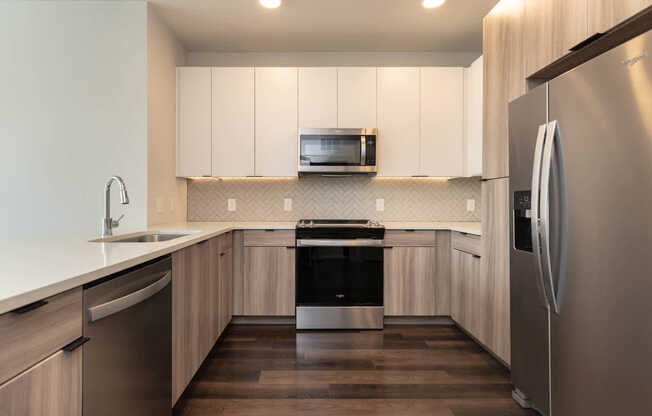 Kitchen with Stainless Steel Appliances