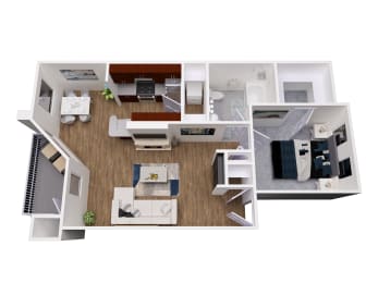 1 bed, 1 bath, 787 sqft, $1,745