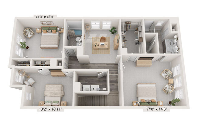 3 beds, 2.5 baths, 1,954 sqft, $2,850