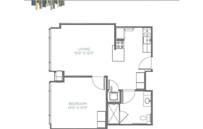 1 bed, 1 bath, 659 sqft, $1,670, Unit 1105