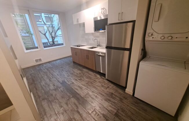 741 Harvard Modern studios with w/d in unit!