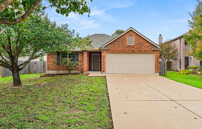 Westwood Subdivision / One Story / Culdesac / Ref, Washer & Dryer / Leander Schools
