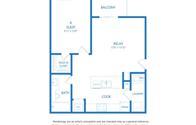 1 bed, 1 bath, 641 sqft, $1,010, Unit E323