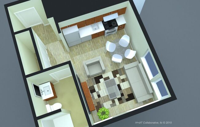 Studio, 1 bath, 329 sqft, $1,463, Unit Unit 102