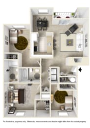 3 beds, 2 baths, 1,108 sqft, $2,008