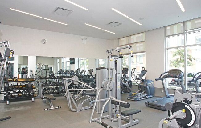 fitness center and equipment at 544 Union, Williamsburg, New York