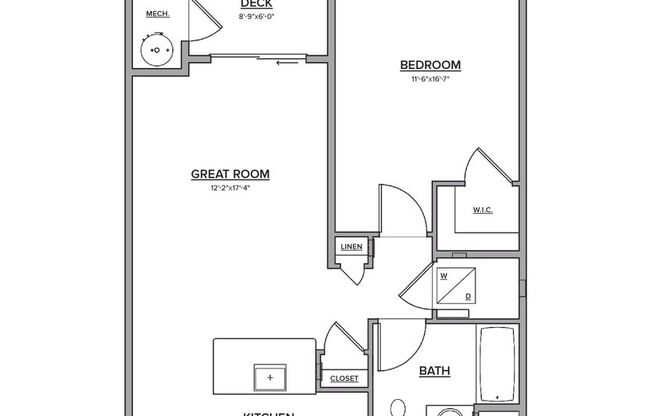 1 bed, 1 bath, 708 sqft, $2,090, Unit 1307