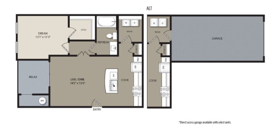 1 bed, 1 bath, 729 sqft, $1,751