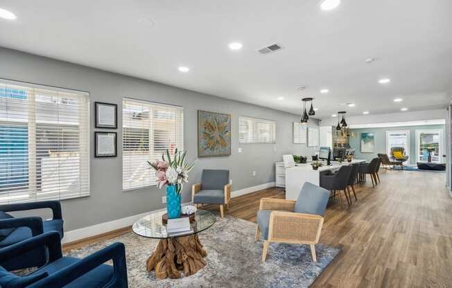 Lounge Area at The District Apartment Homes