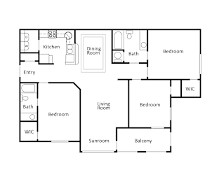 3 beds, 2 baths, 1,355 sqft, $1,824