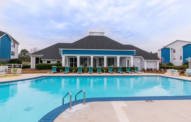 the swimming pool at our apartments