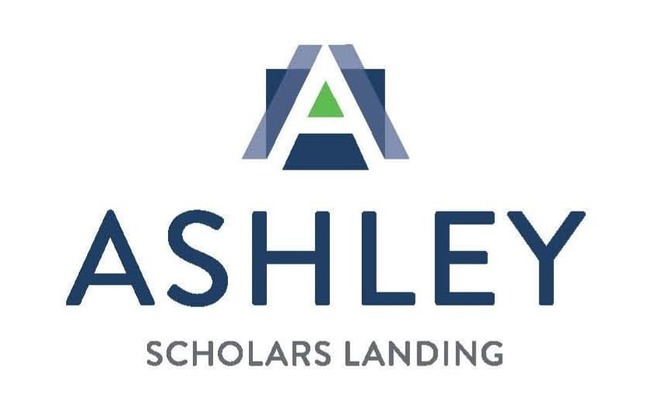 The image is a logo for a company named Ashley, which is associated with scholarships.
