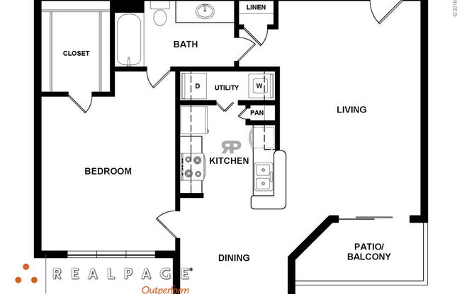 1 bed, 1 bath, 739 sqft, $1,110