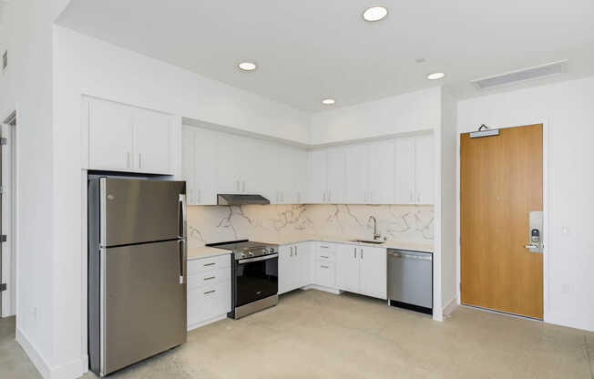 Kitchen with Stainless Steel Appliances