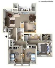 3 beds, 2 baths, 1,200 sqft, $2,399