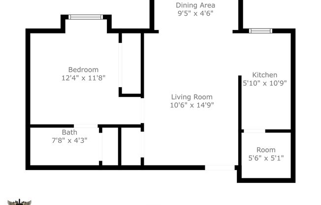 1 bed, 1 bath, 485 sqft, $775, Unit 3606-103