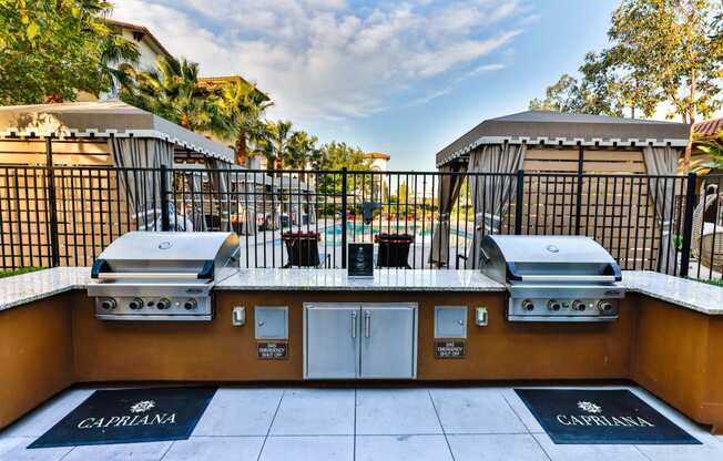 Community Grill with Poolside View at Capriana at Chino Hills, Chino Hills, California