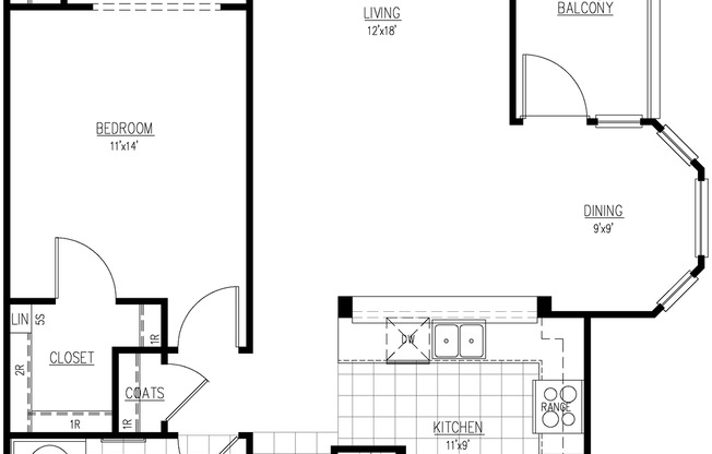 1 bed, 1 bath, 914 sqft, $1,185, Unit 531