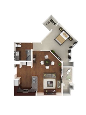 1 bed, 1 bath, 819 sqft, $1,710