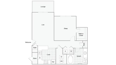 1 bed, 1 bath, 774 sqft, $1,395