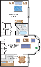 1 bed, 1 bath, 769 sqft, $1,949