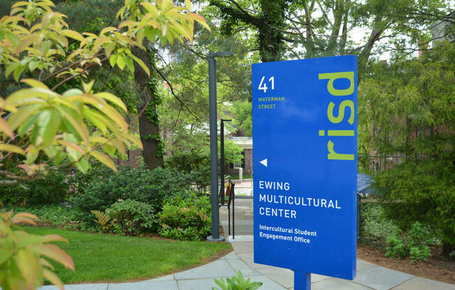 multicultural center sign near station row