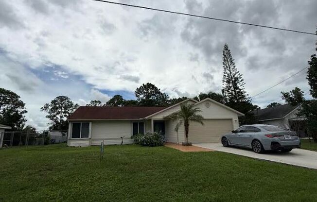 3 Bedroom 2 Bath 2 Car garage pool home for rent