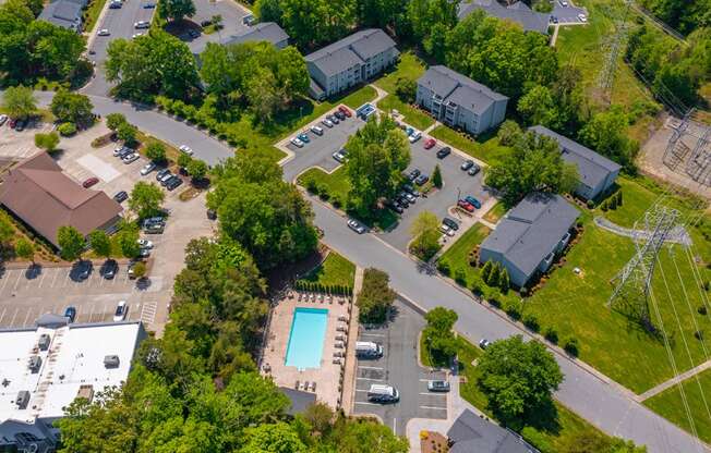 Aerial View at West Pointe Apartments, Burlington, North Carolina