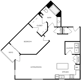 1 bed, 1 bath, 1,132 sqft, $1,762