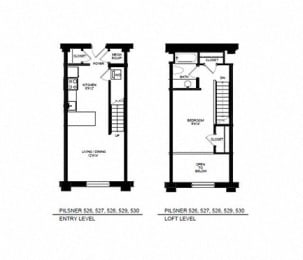 1 bed, 1 bath, 629 sqft, $1,923