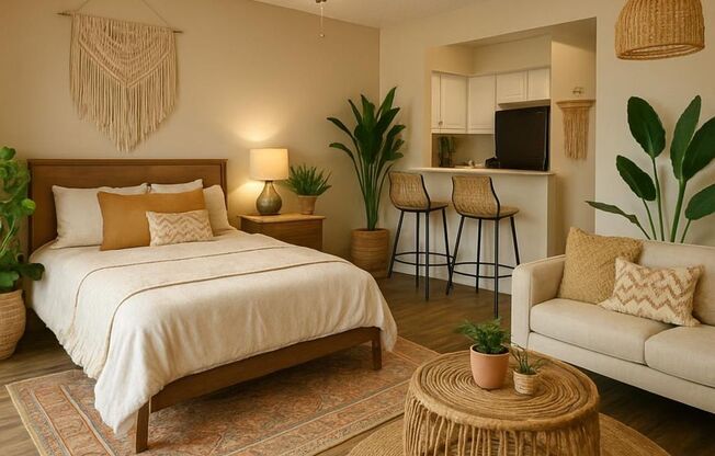 Studio, 1 bath, 400 sqft, $652, Unit 225