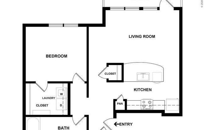 1 bed, 1 bath, 792 sqft, $2,140